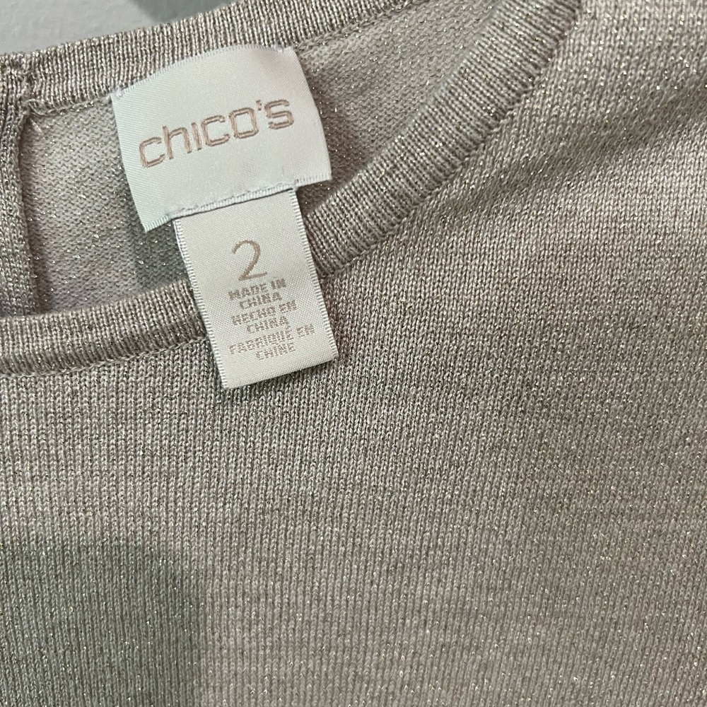 Chico's Metallic Sweater - Picture 2 of 3